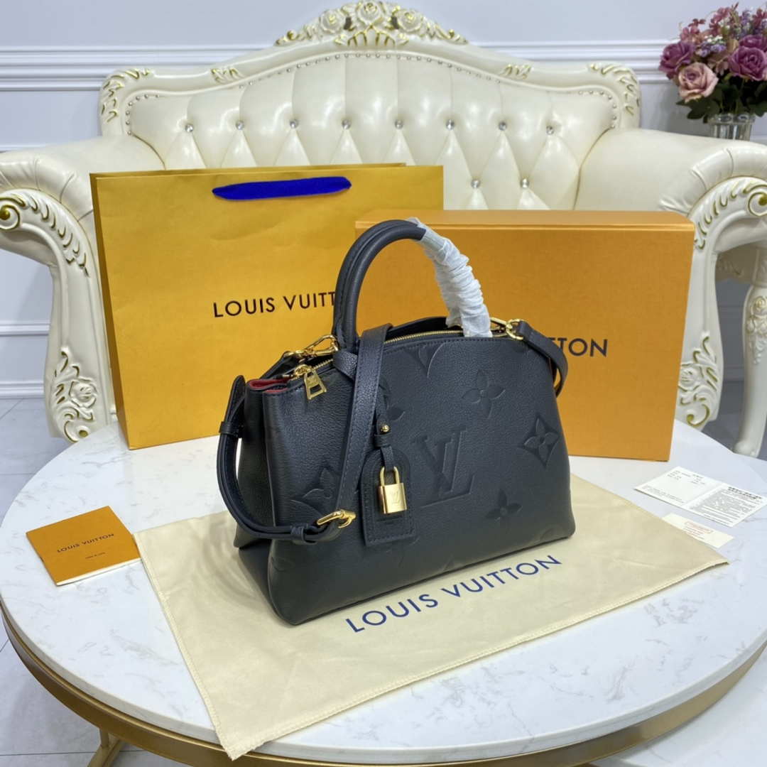 Louis Vuitton LV M58916 Petit Palais Monogram empreinte Black