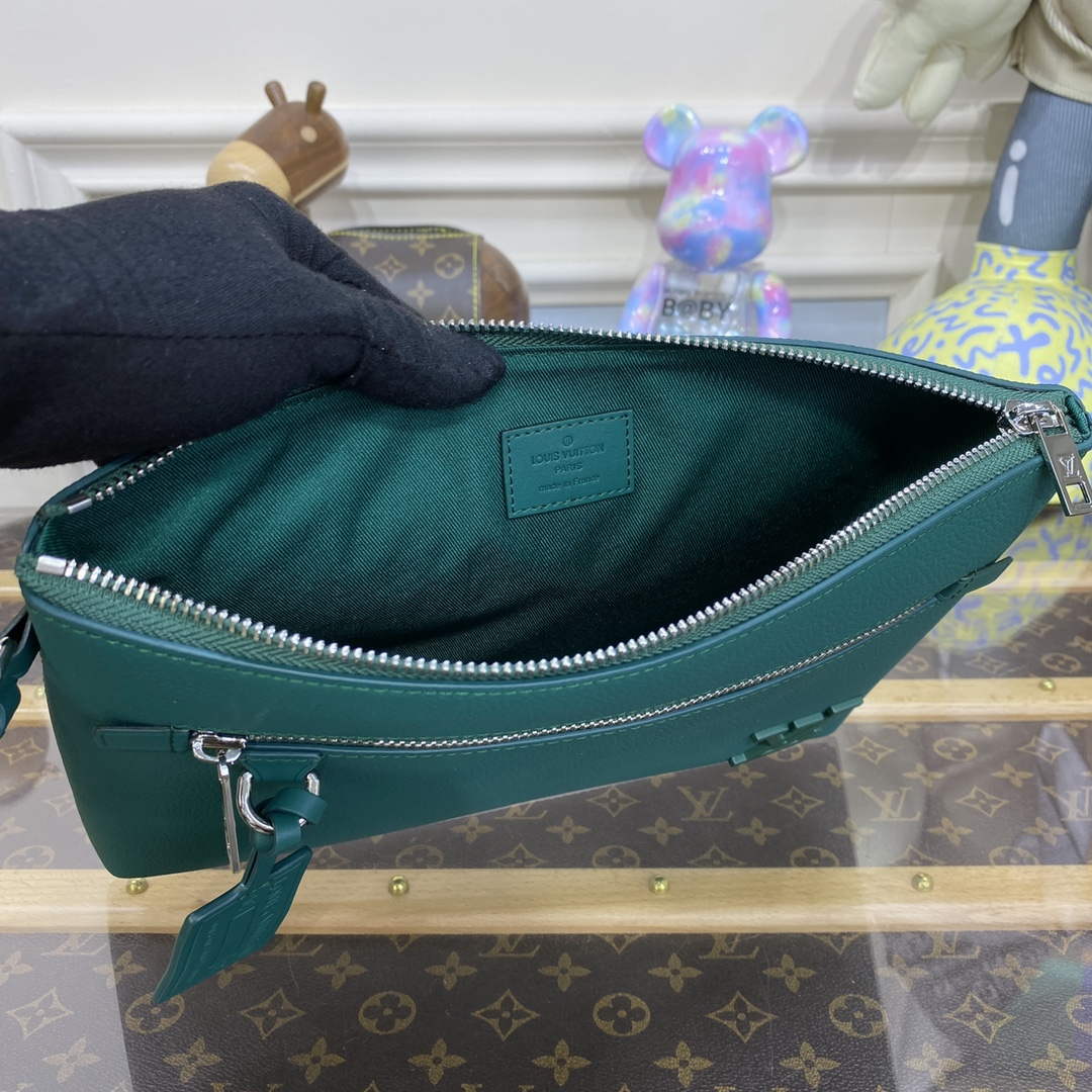 LV M69837 Louis Vuitton Takeoff Pouch Bag Jade green