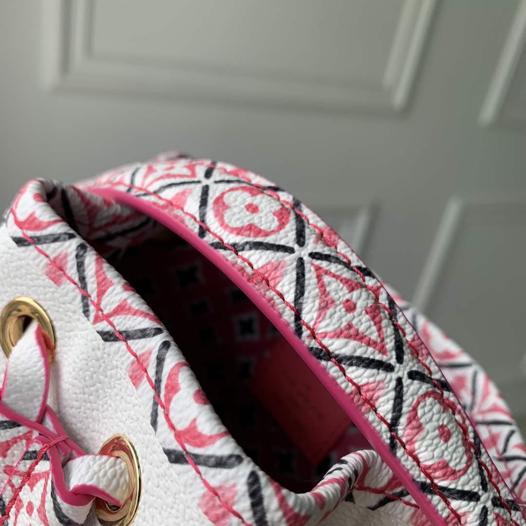 LV M82386 Louis Vuitton Nano No�� Bucket Bag Pink