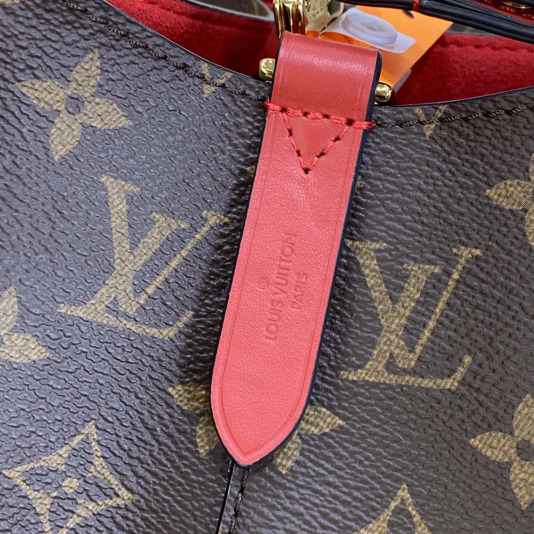 LV M44021 Louis Vuitton NONO MM Bag Monogram Red