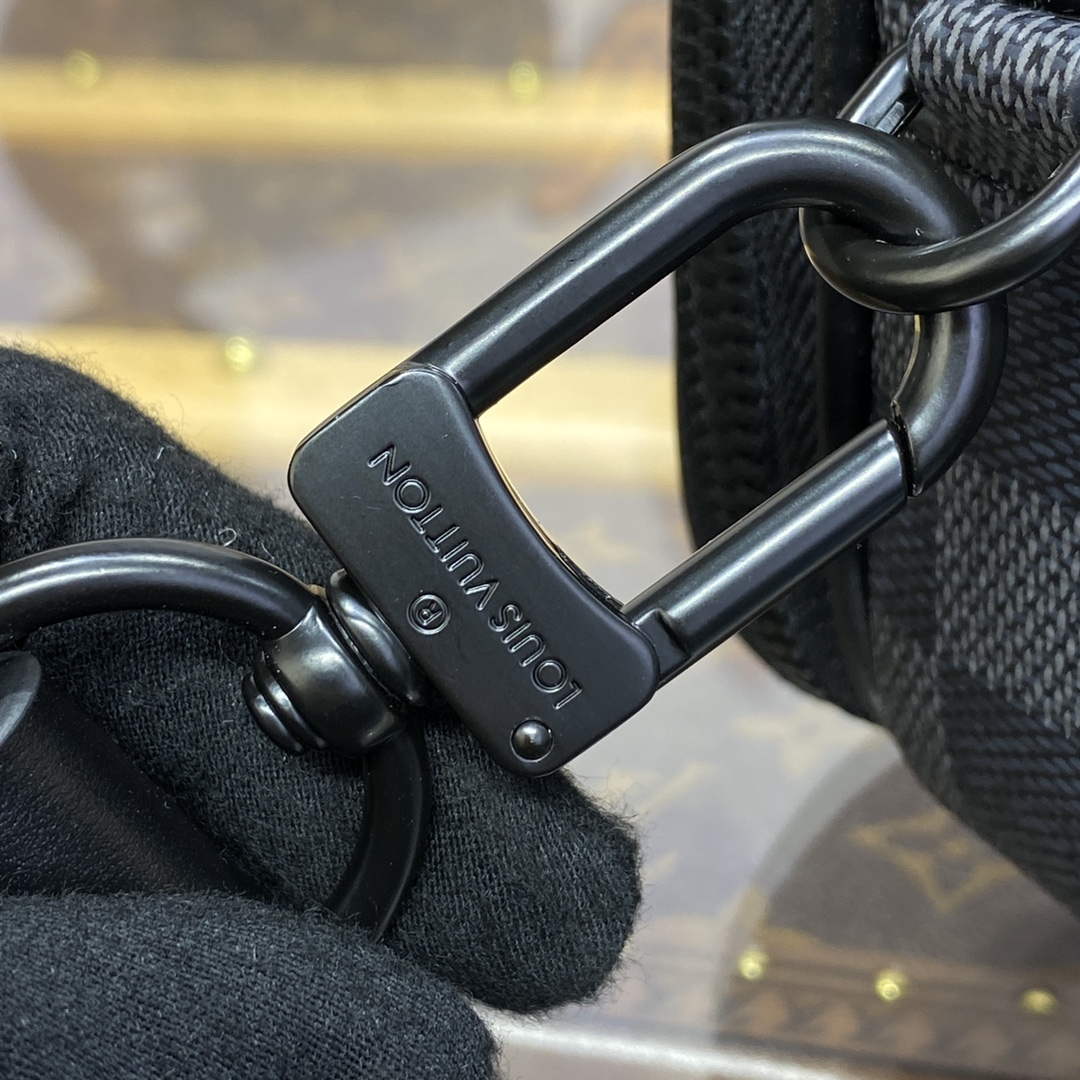 LV M82542 Louis Vuitton Nano Alpha Bag Black grid