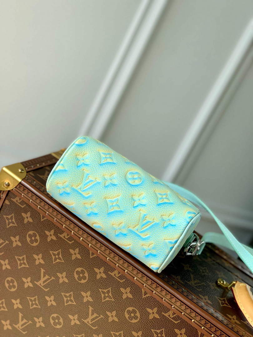 LV M81625 Louis Vuitton Nano Speedy Bag Vert d eau Green