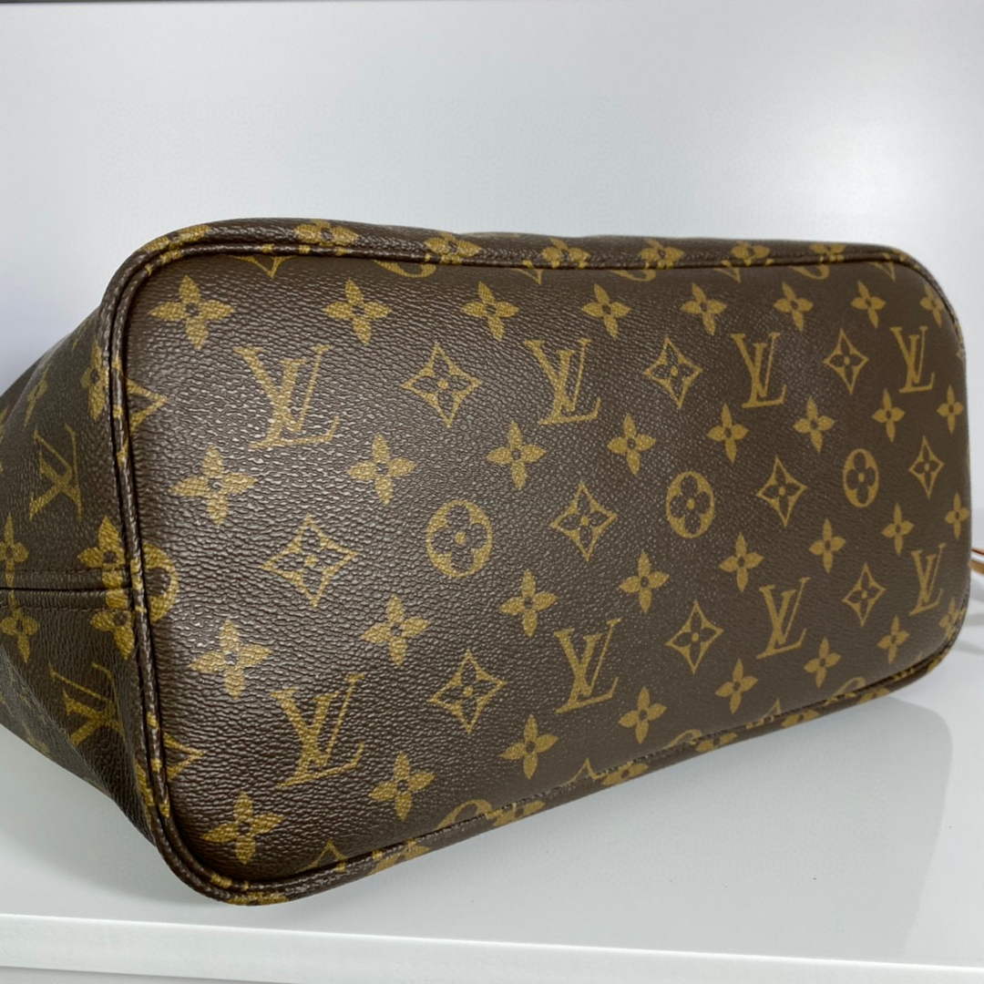 Louis Vuitton LV M41178 Neverfull MM Monogram Canvas Pivoine Pink