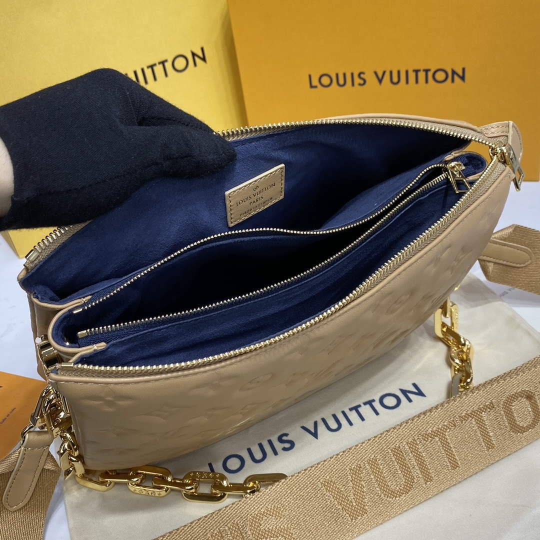 LV M21261 Louis Vuitton Coussin PM Bag Apricot