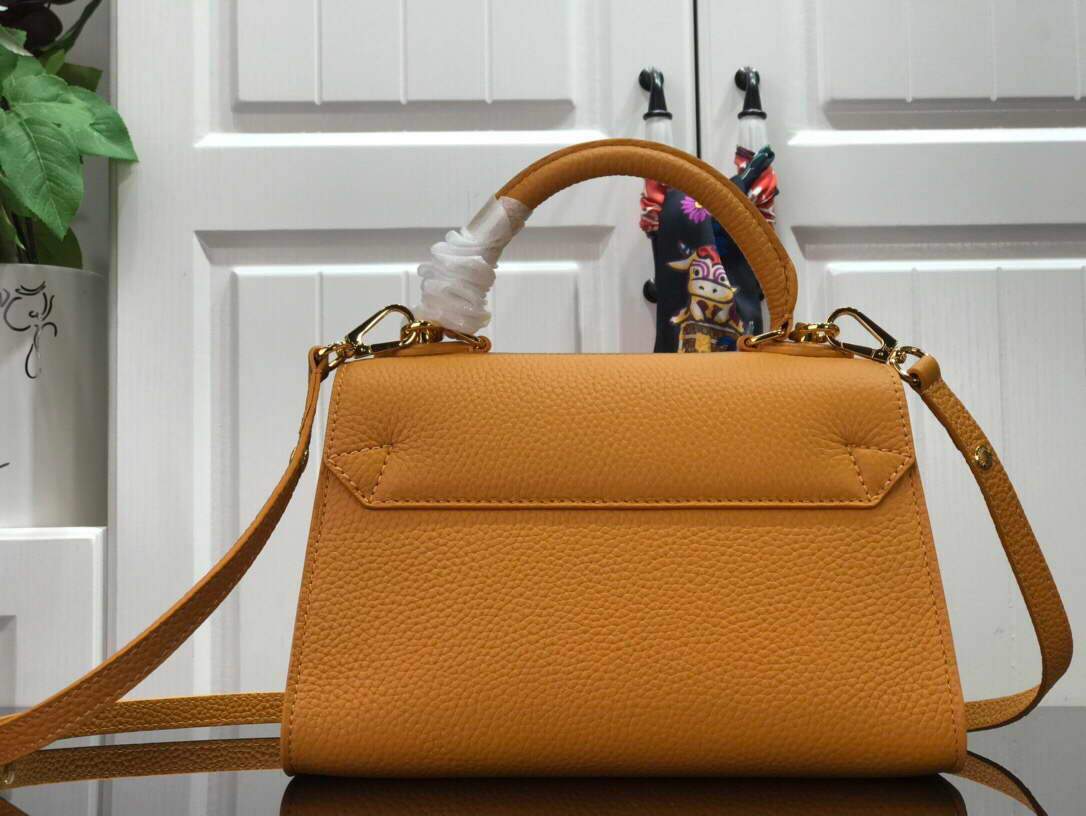 LV M57136 Louis Vuitton Twist one Handle PM M57093 Taurillon Leather Saffron