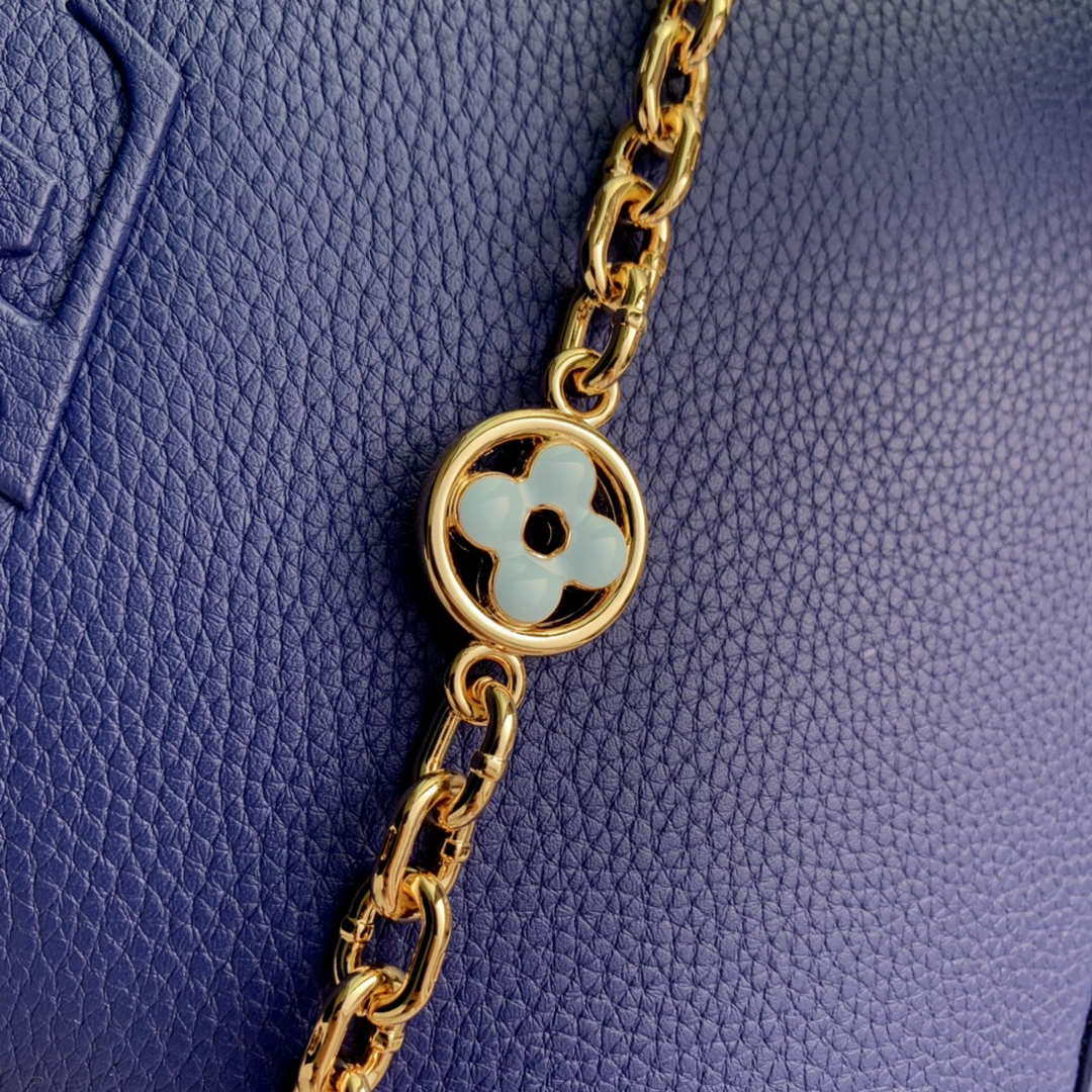 LV M20844 Louis Vuitton Capucines MM Handbag Blue