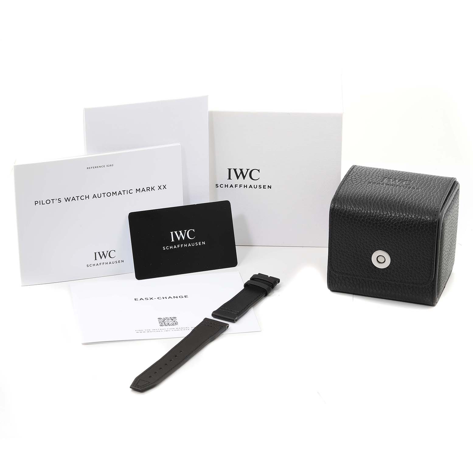 IWC Pilot Mark XX Black Dial Steel Mens Watch IW328201 Box Card
