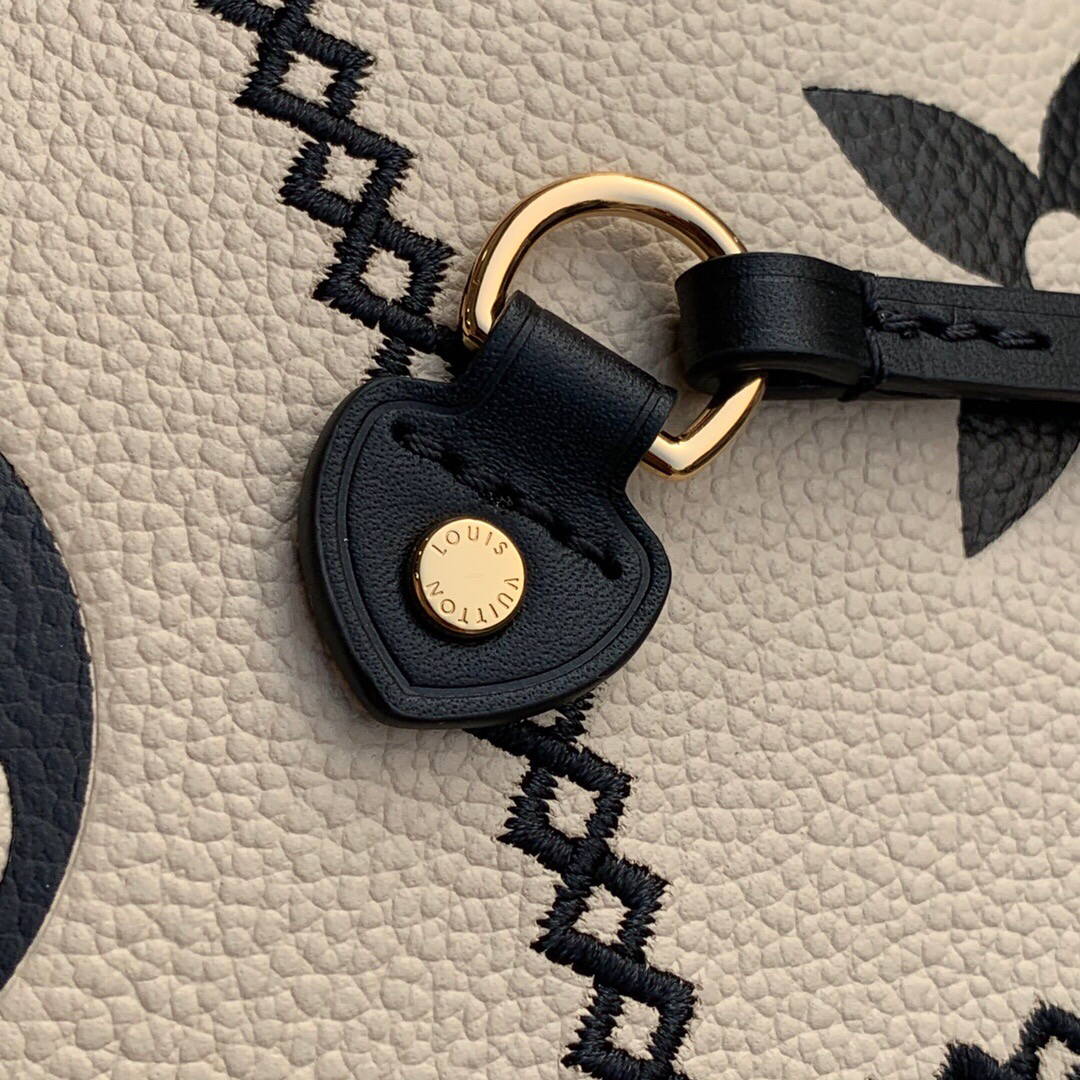 LV M46039 Louis Vuitton Neverfull MM Tote Monogram Bag M46040 Cr��me Beige