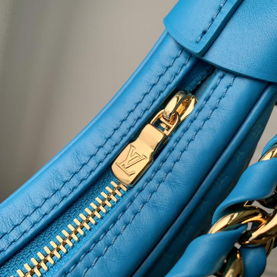 LV M22593 Louis Vuitton Loop Baguette Handbag Blue