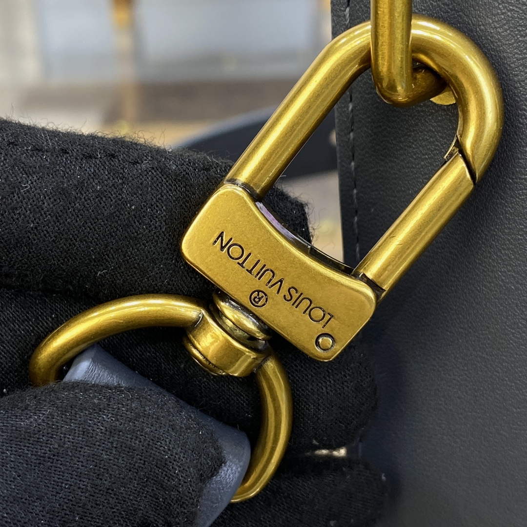 LV M21833 Louis Vuitton Handle Soft Trunk Bag Dark Shadow Grey