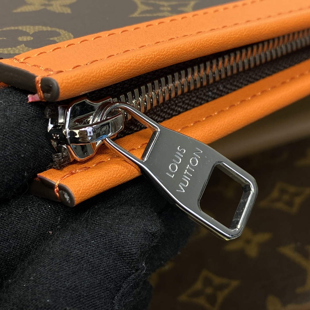 LV M82855 Louis Vuitton Pochette Voyage MM Bag Orange