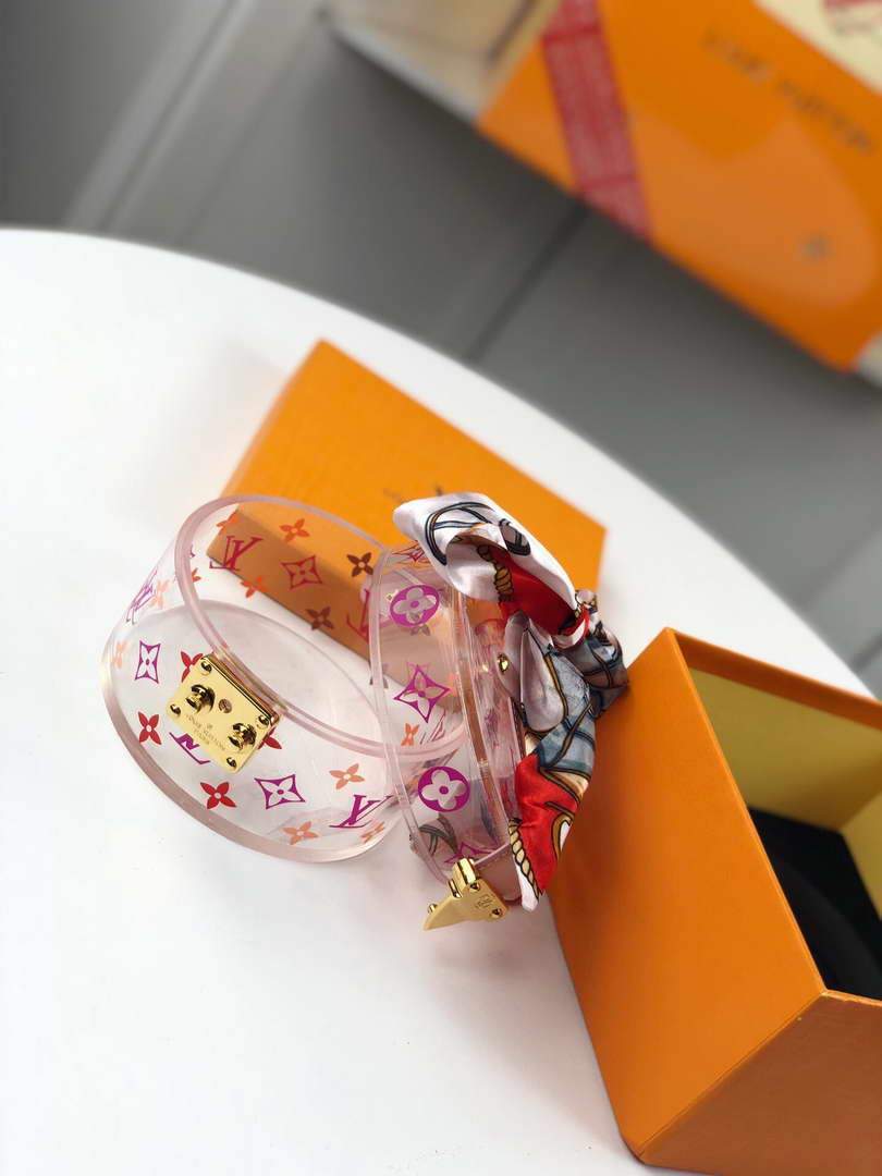 LV GI0203 Louis Vuitton Plexiglass Box Scott Pink