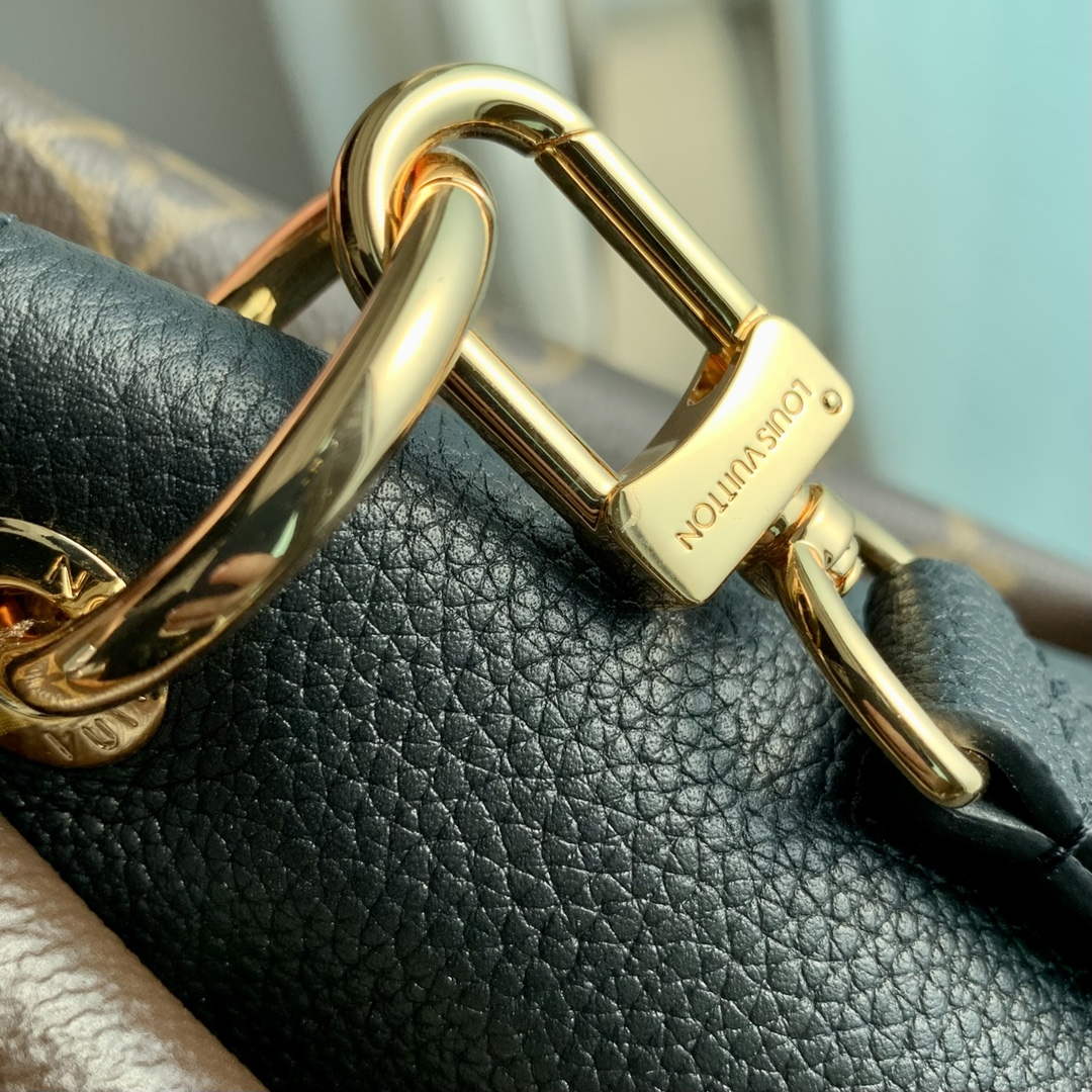 LV M46495 Louis Vuitton Op��ra BB Tote Bag Black