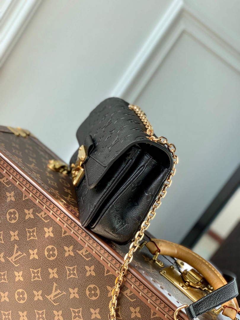 LV M46200 Louis Vuitton Marceau Chain Bag Black
