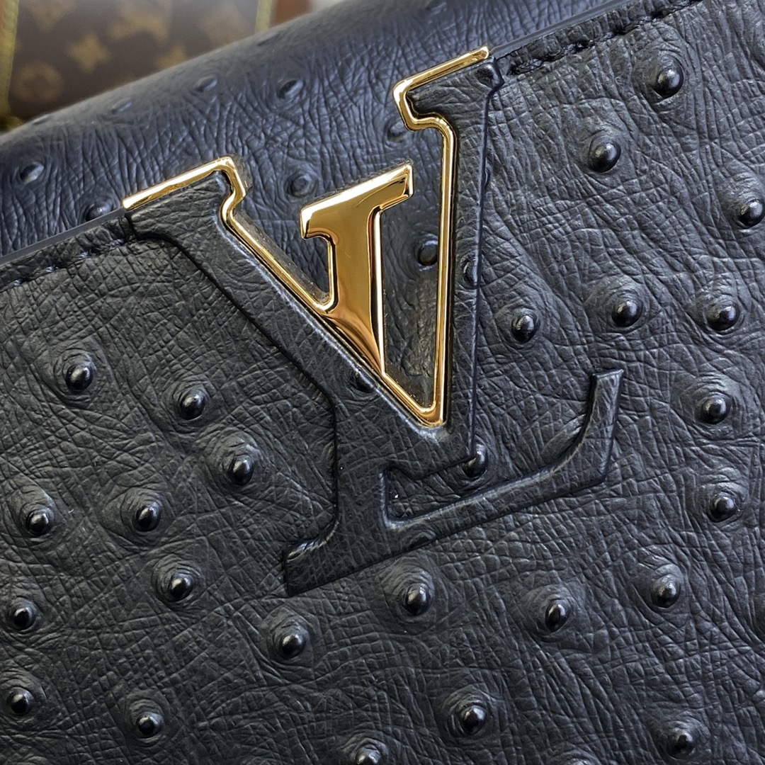 LV N81523 Louis Vuitton Capucines Mini Handbag Black