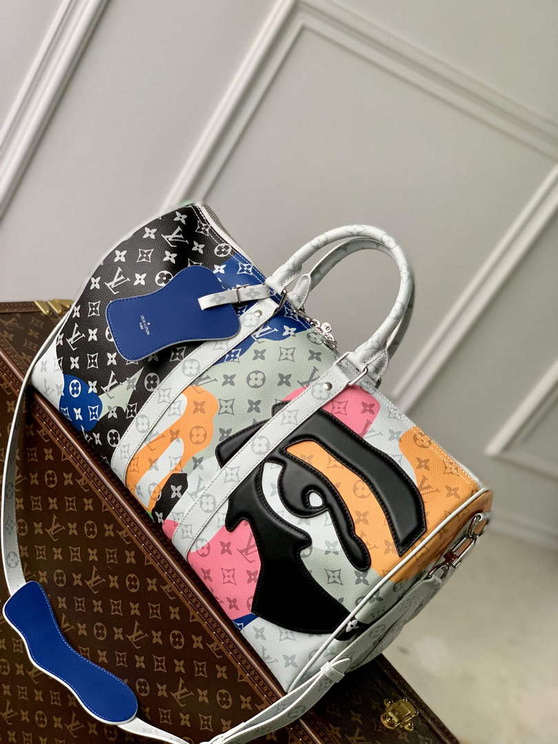 LV M23160 Louis Vuitton Keepall Bandouli��re 45 Multicolor