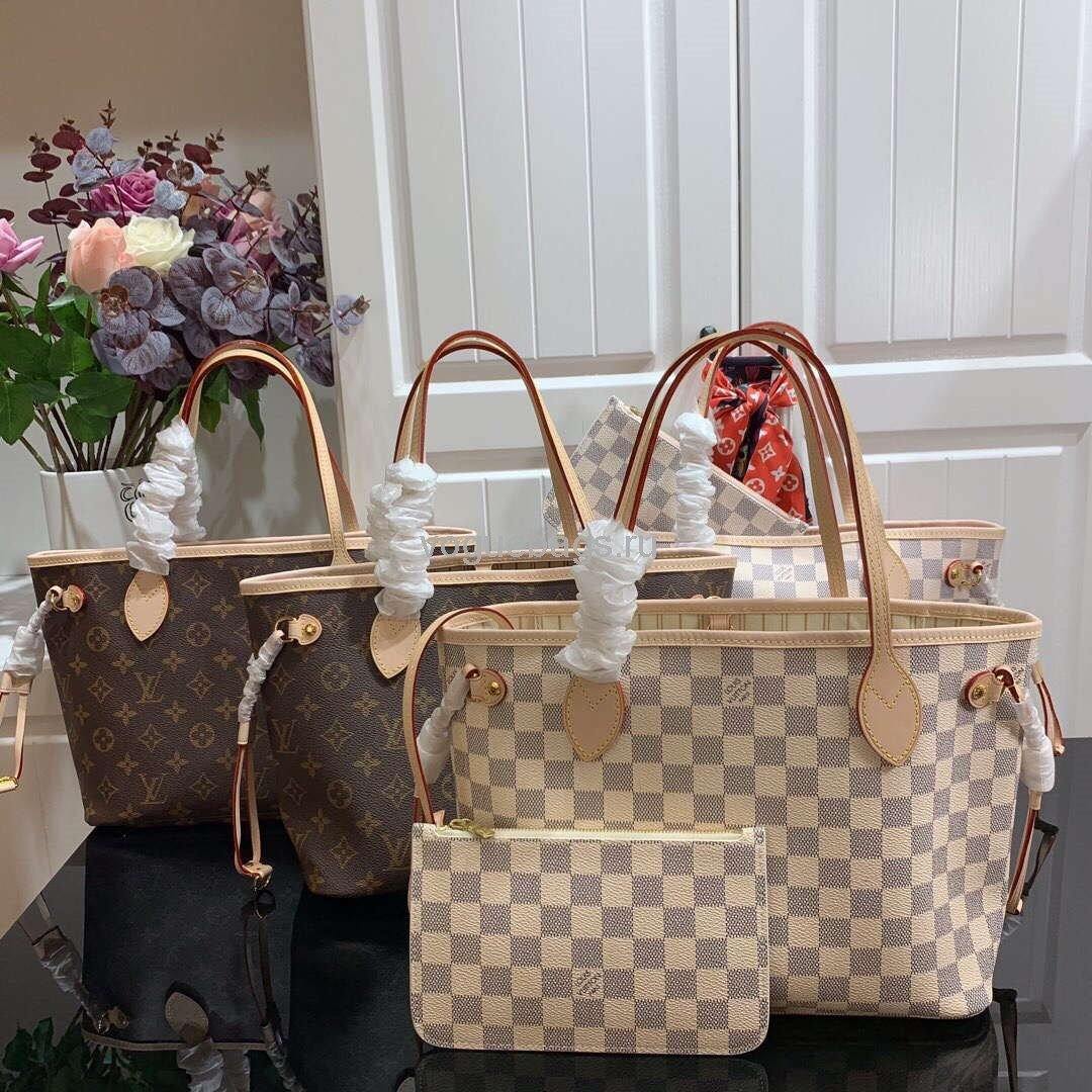 LV M50366 Louis Vuitton Neverfull MM Monogram M41178 Bag Pink