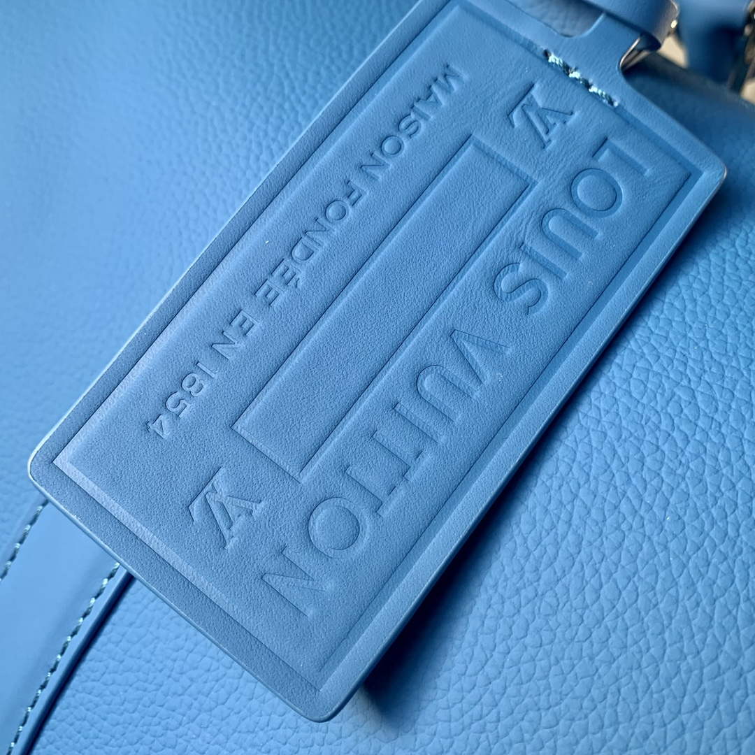 LV M22609 Louis Vuitton Keepall Bandouli��re 50 Bag Blue