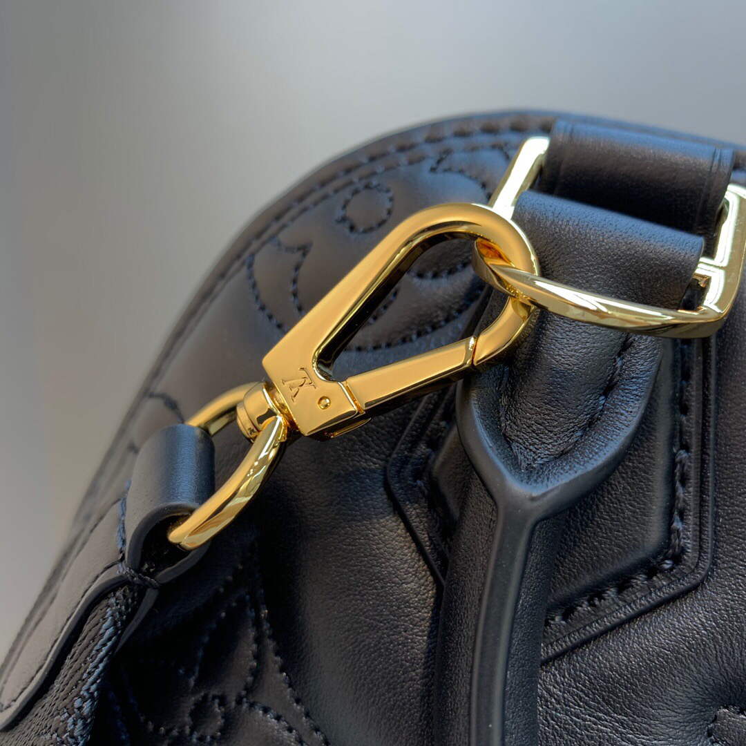 LV M59793 Louis Vuitton Alma BB Handbag Black