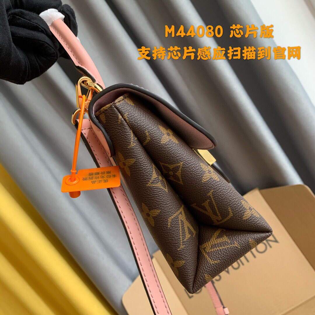 LV M44080 Louis Vuitton Locky BB Monogram Pink M44654 Bag