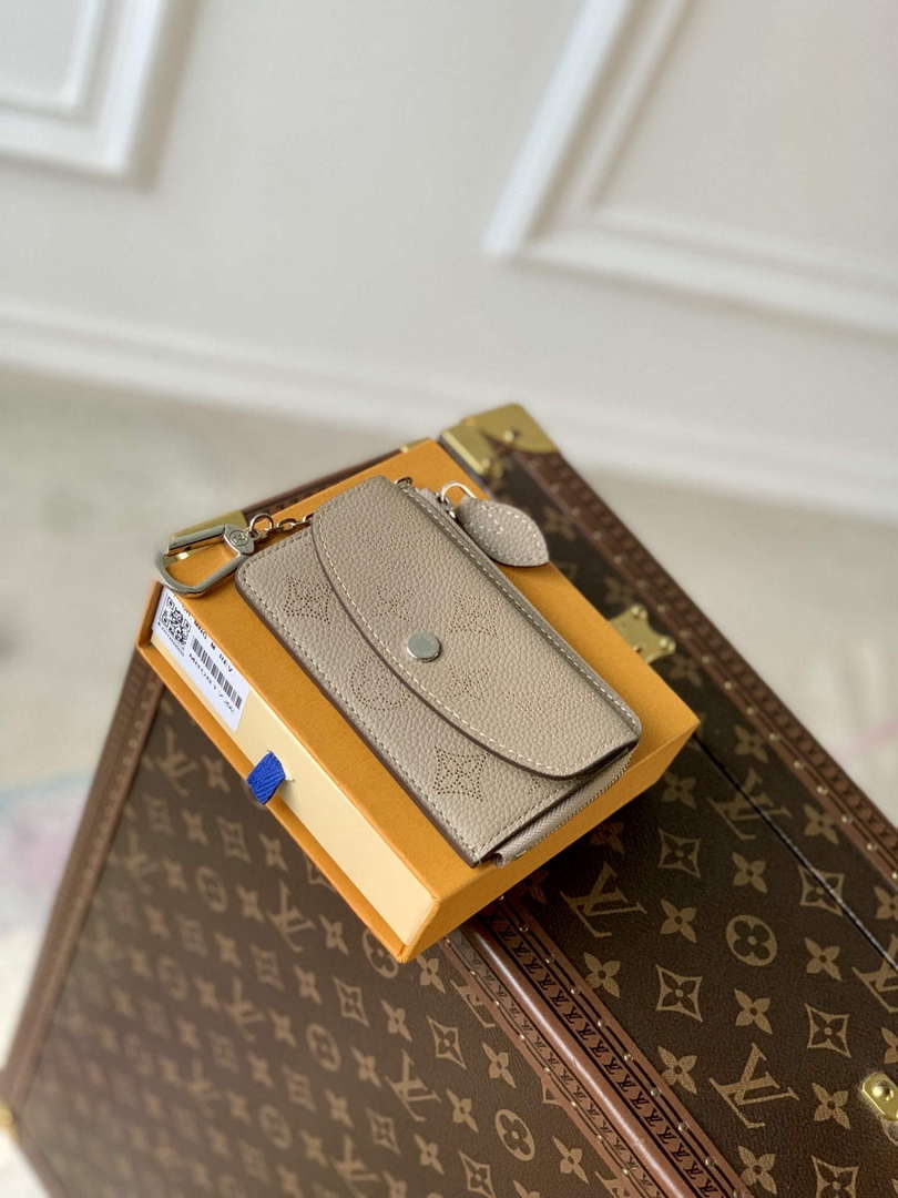 LV M81287 Louis Vuitton Card Holder Recto Verso Galet Gray