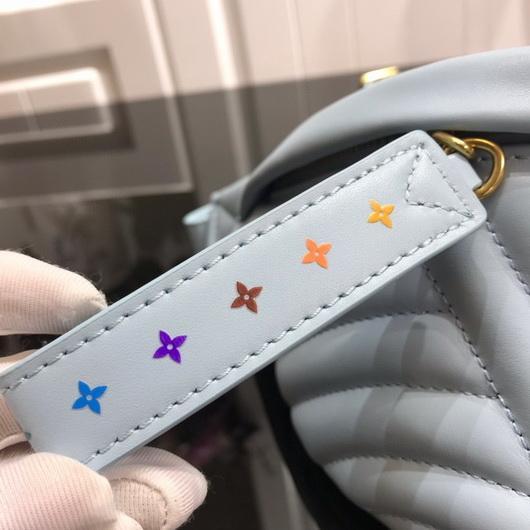 LV M55331 Louis Vuitton New Wave Leather Bumbag M53861 Light Blue