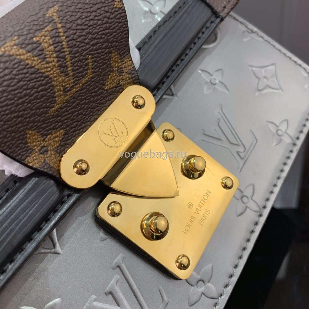 Louis Vuitton M90566 LV Wynwood Monogram Vernis Bag M90516 Silver and black