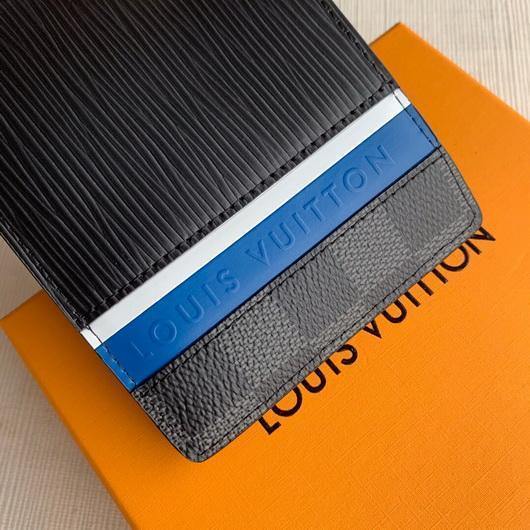LV M69538 Louis Vuitton Multiple Wallet Epi Black