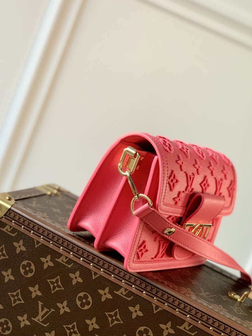 LV M20747 Louis Vuitton Dauphine BB Bag Monogram Fluo Pink