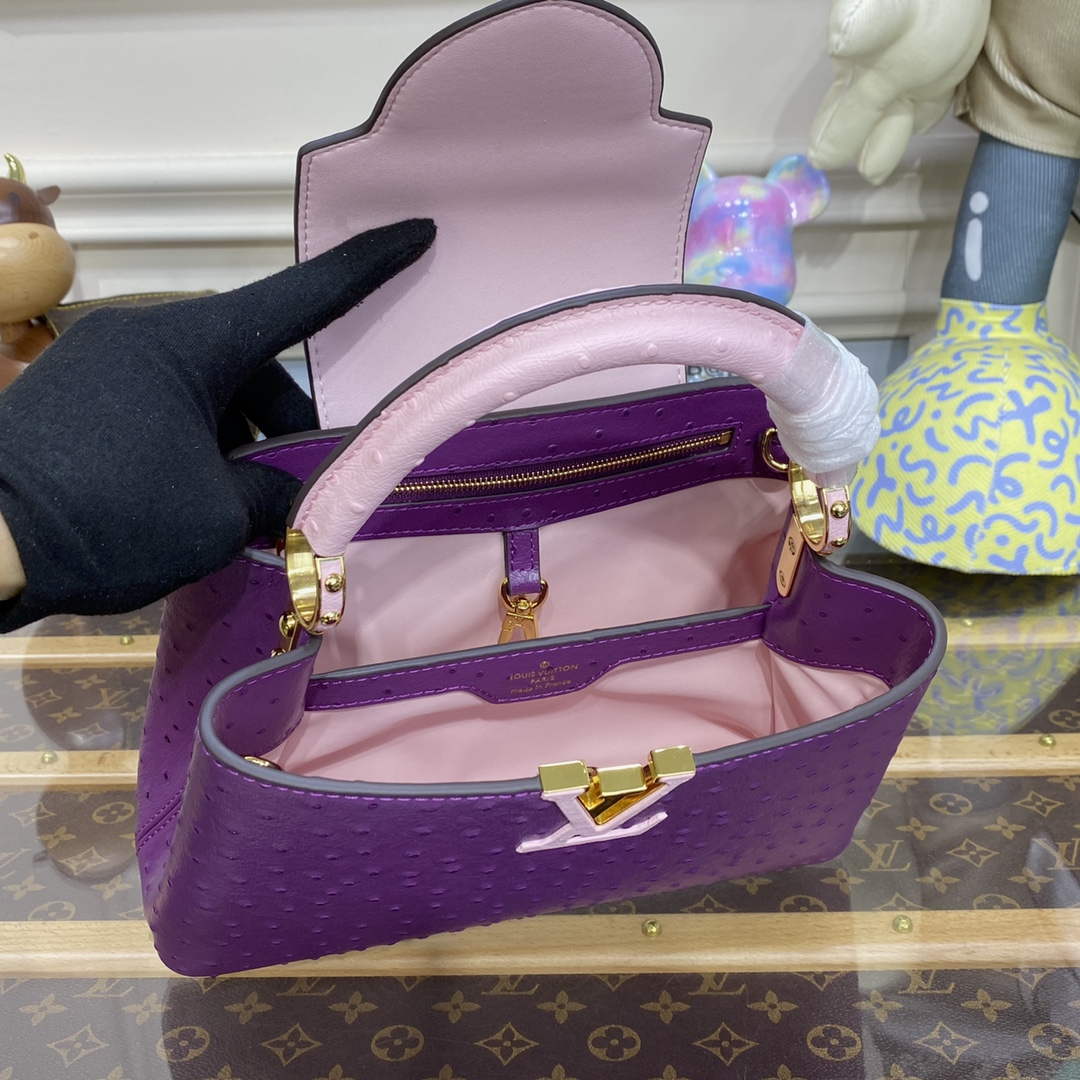 LV N81523 Louis Vuitton Capucines BB Handbag Purple
