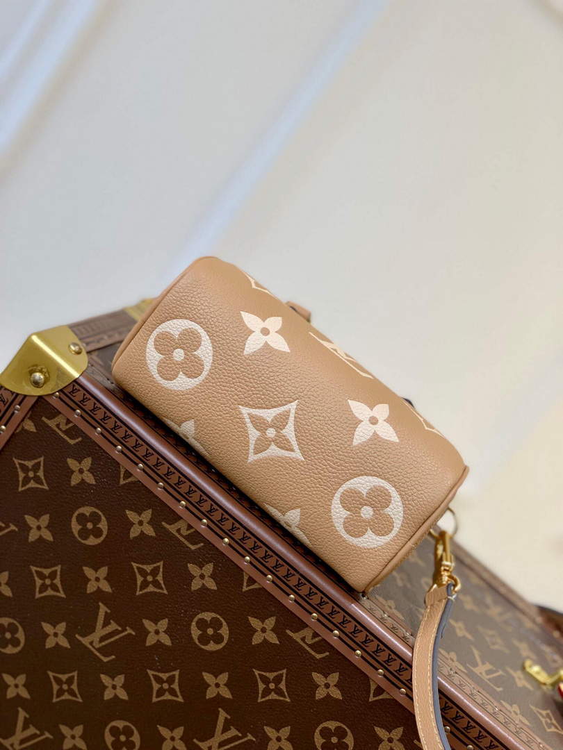 LV M81457 Louis Vuitton Nano Speedy Bag Arizona Beige