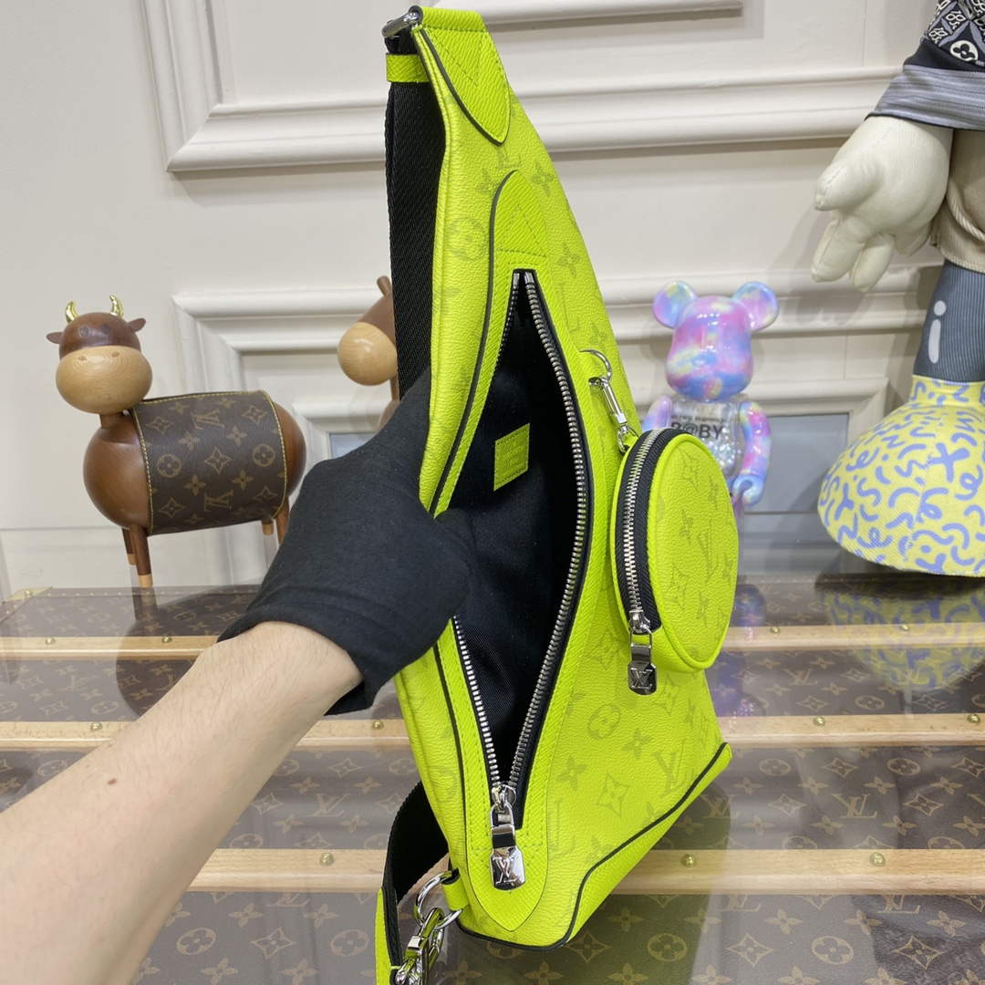 LV M30945 Louis Vuitton Duo Sling Bag Neon Yellow