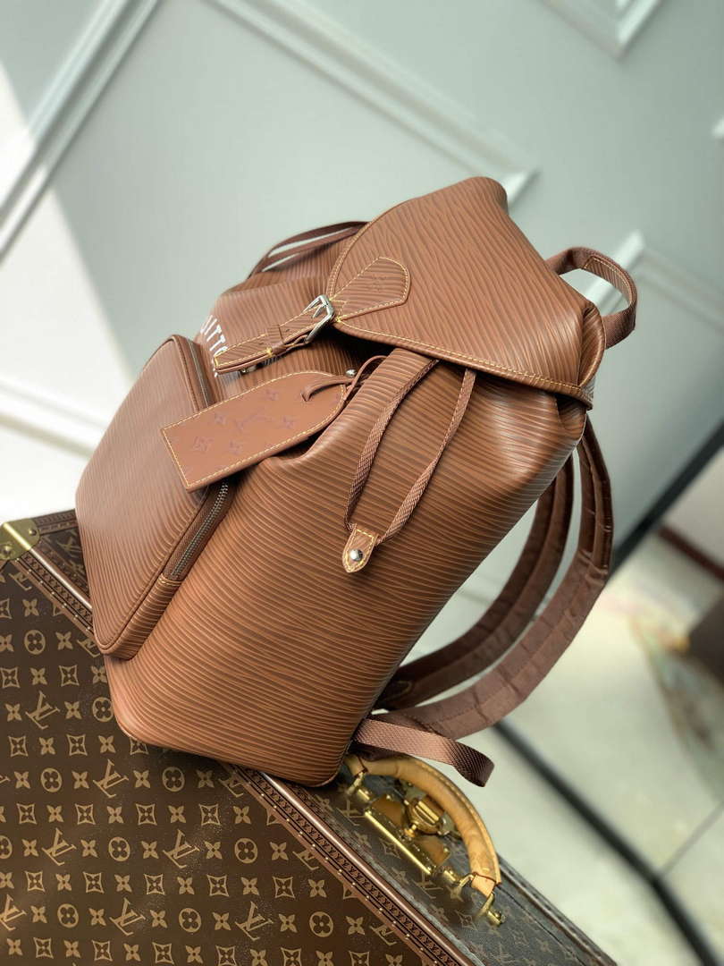 LV M23099 Louis Vuitton Montsouris Backpack Bag Cognac