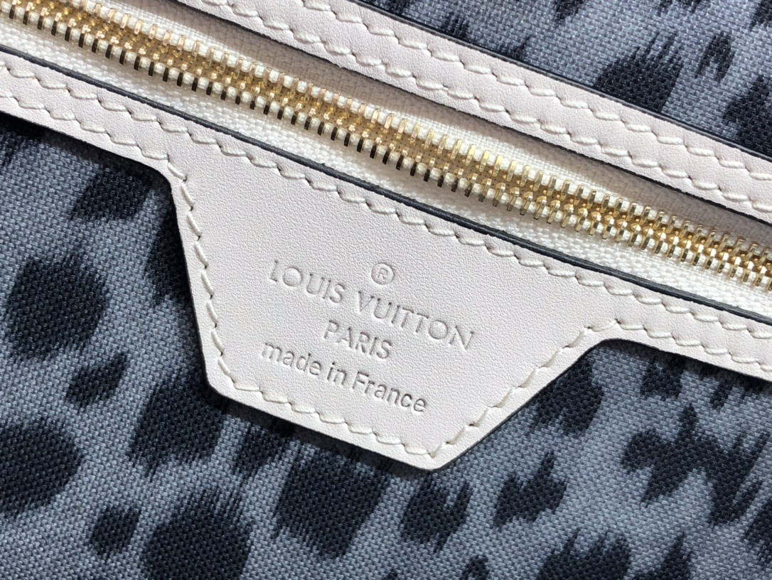 LV M45819 Louis Vuitton Neverfull MM Monogram Bag M45818 Creme