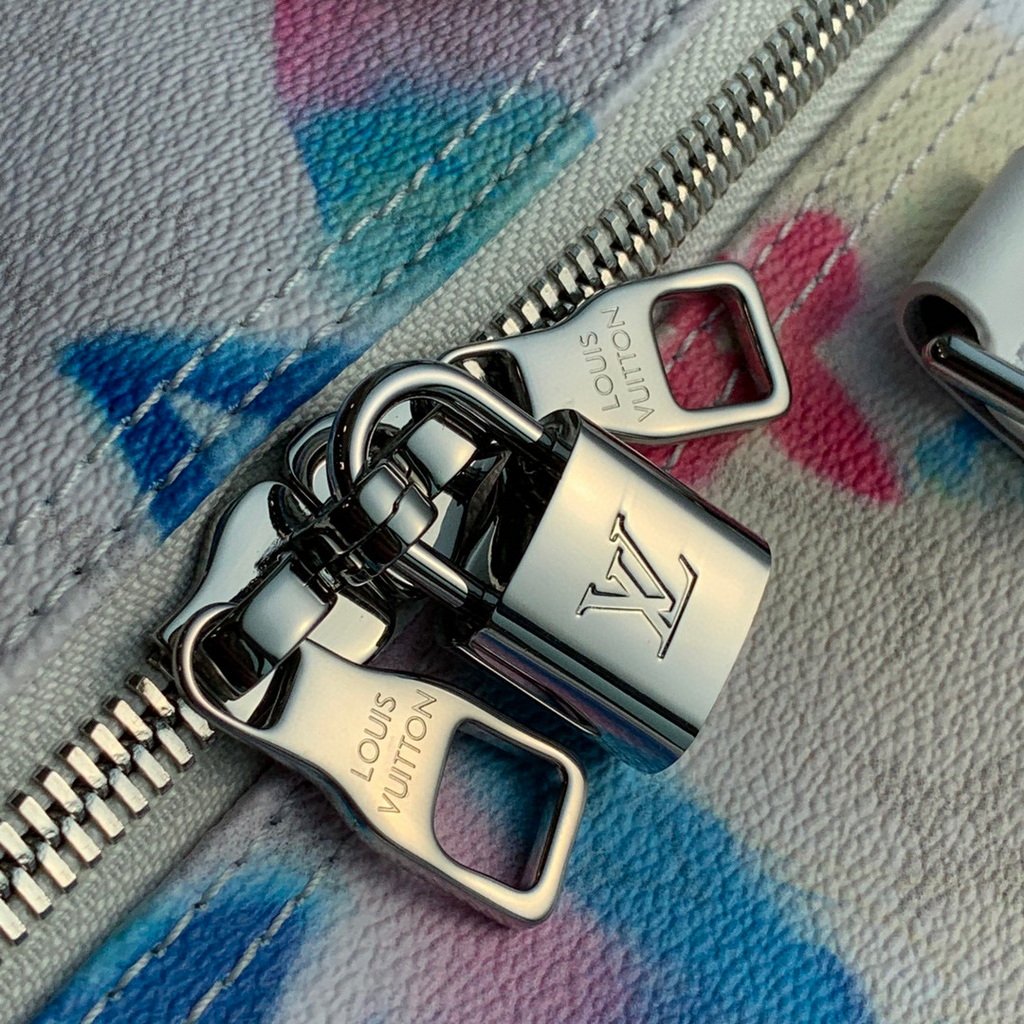 LV M45758 Louis Vuitton M41416 Keepall Bandouliere 50 Monogram Watercolour Blue coated canvas
