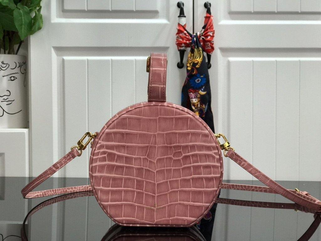 LV N94160 Louis Vuitton N93597 Petite Boite Chapeau Bag Pink