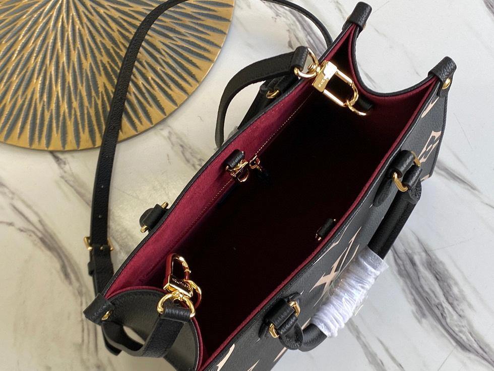 LV M45659 Louis Vuitton M45654 Onthego Pm Tote Bag Black