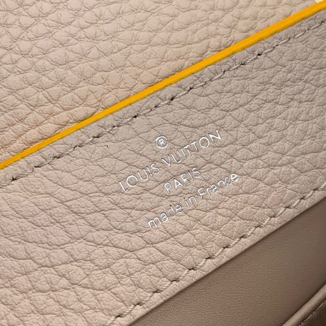 LV M57521 Louis Vuitton Capucines Mini M57520 Bag Yellow Beige