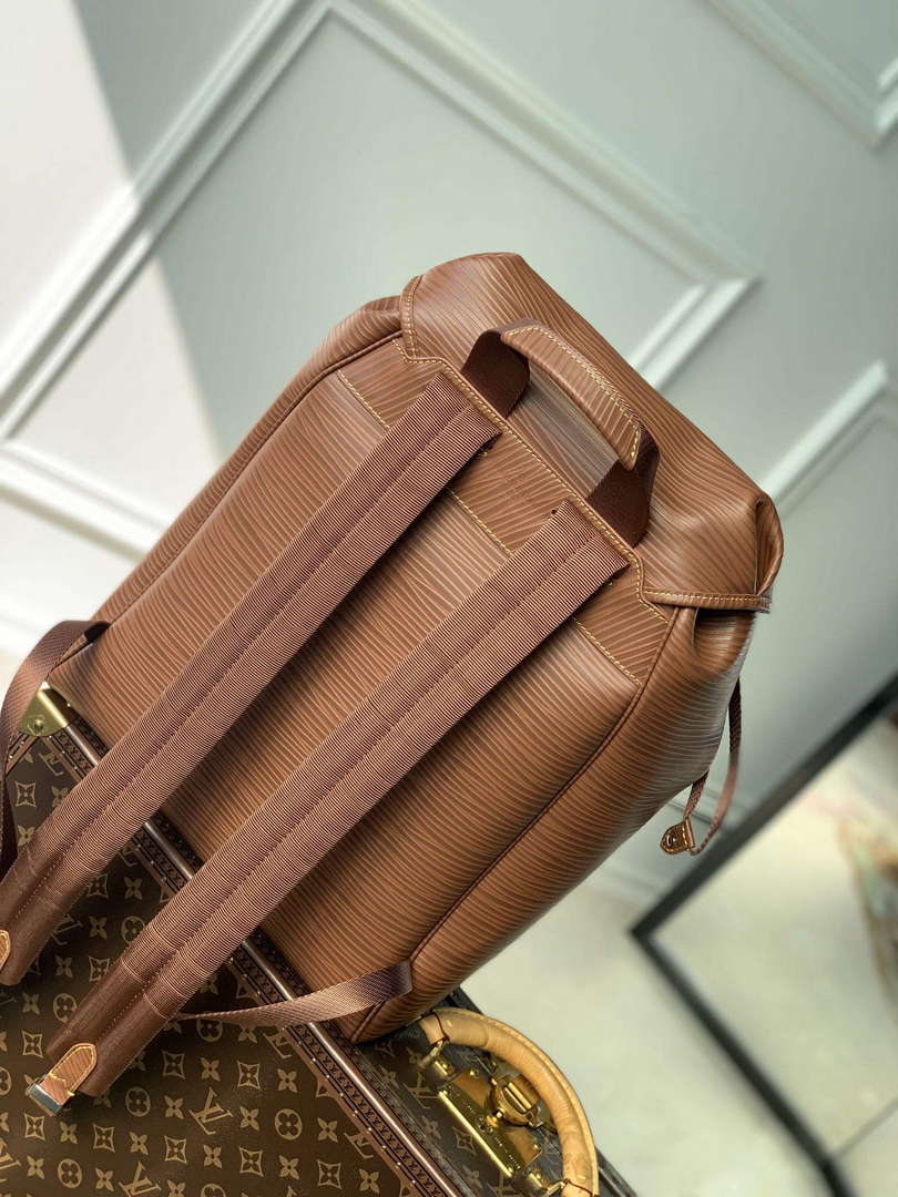 LV M23099 Louis Vuitton Montsouris Backpack Bag Cognac