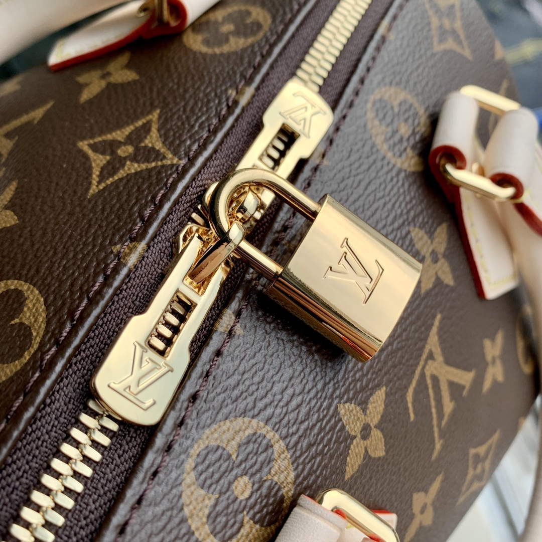 LV M46222 Louis Vuitton Speedy Bandouli��re 20 Beige