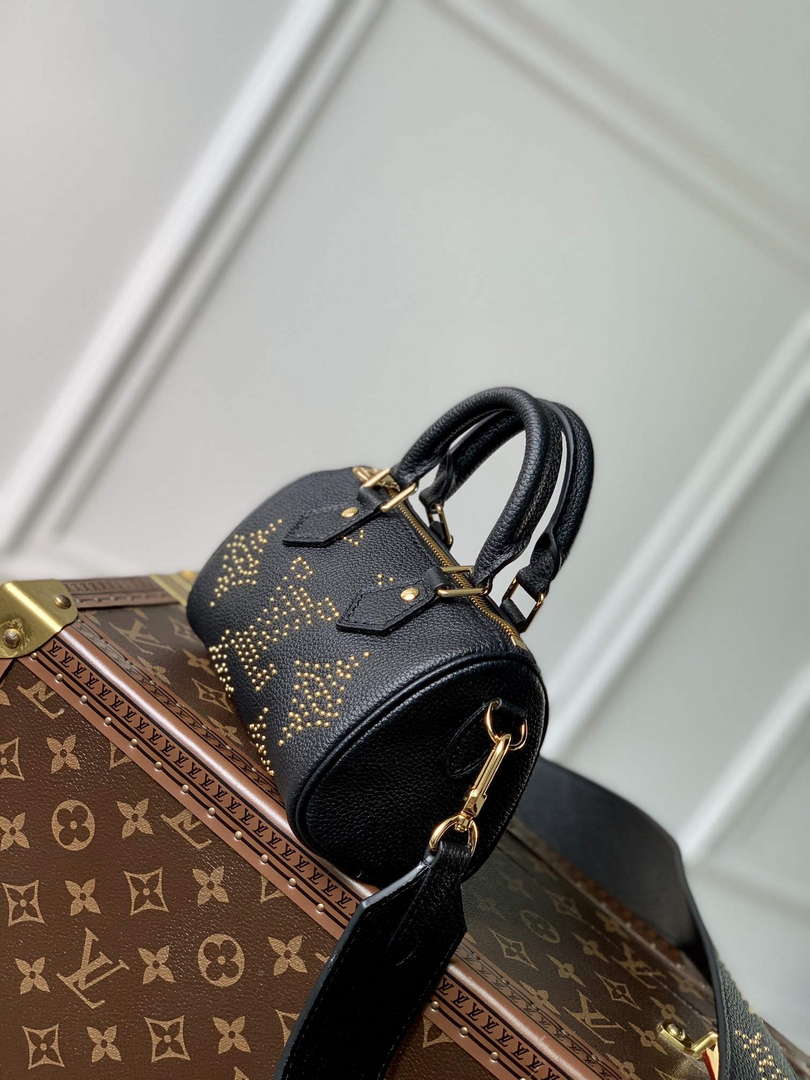 LV M46745 Louis Vuitton Nano Speedy Bag Black