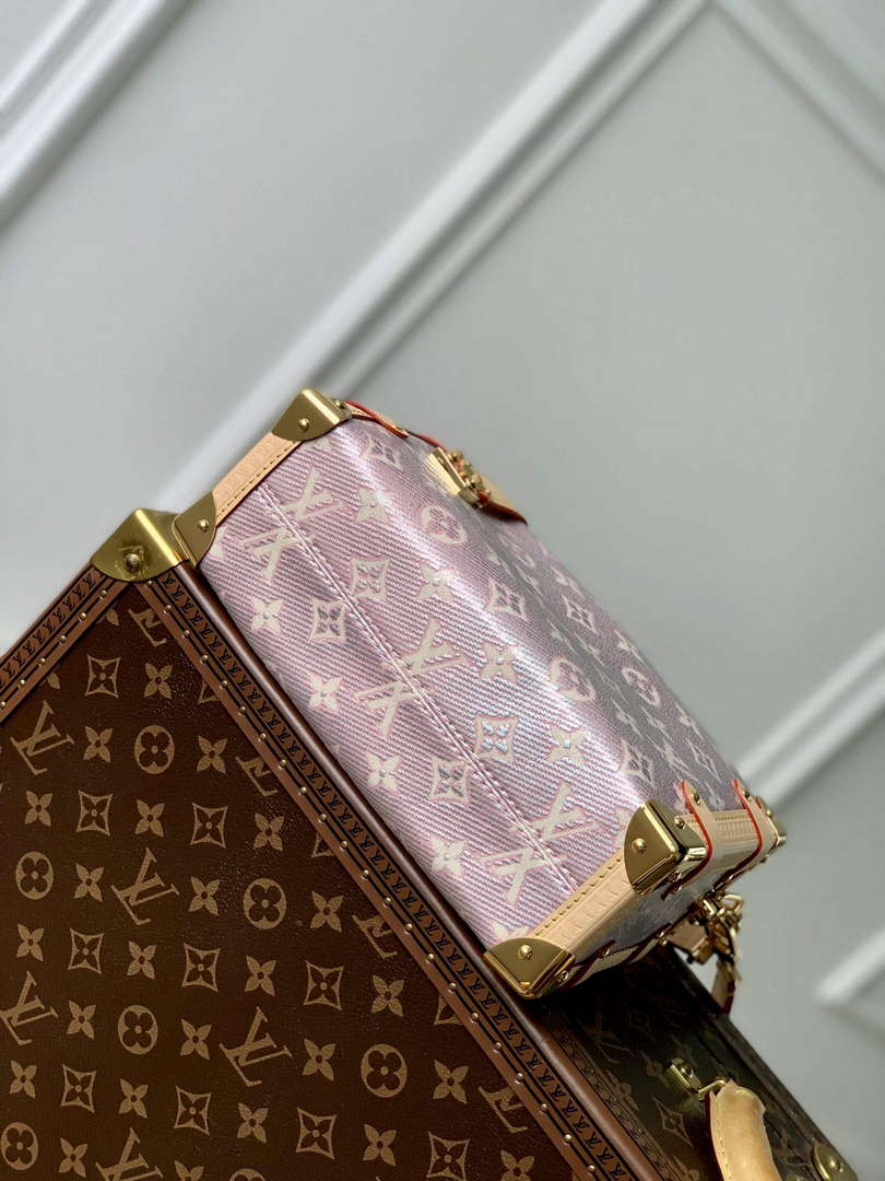 LV M22842 Louis Vuitton Side Trunk Handbag Pink