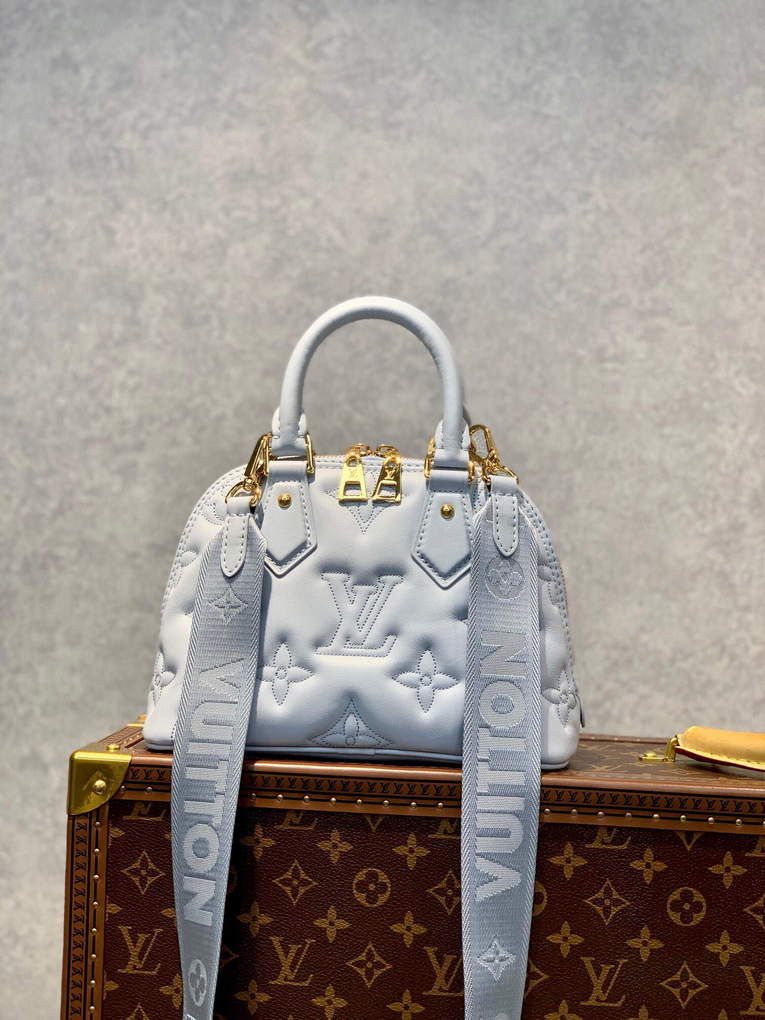 LV M59822 Louis Vuitton Alma BB Handbag Glacier Blue