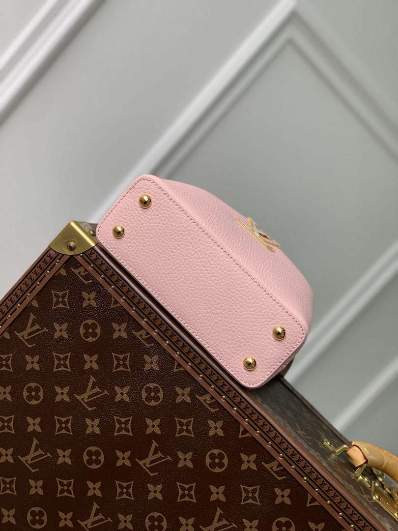 LV M23363 Louis Vuitton Capucines Mini Handbag Jasmine Pink