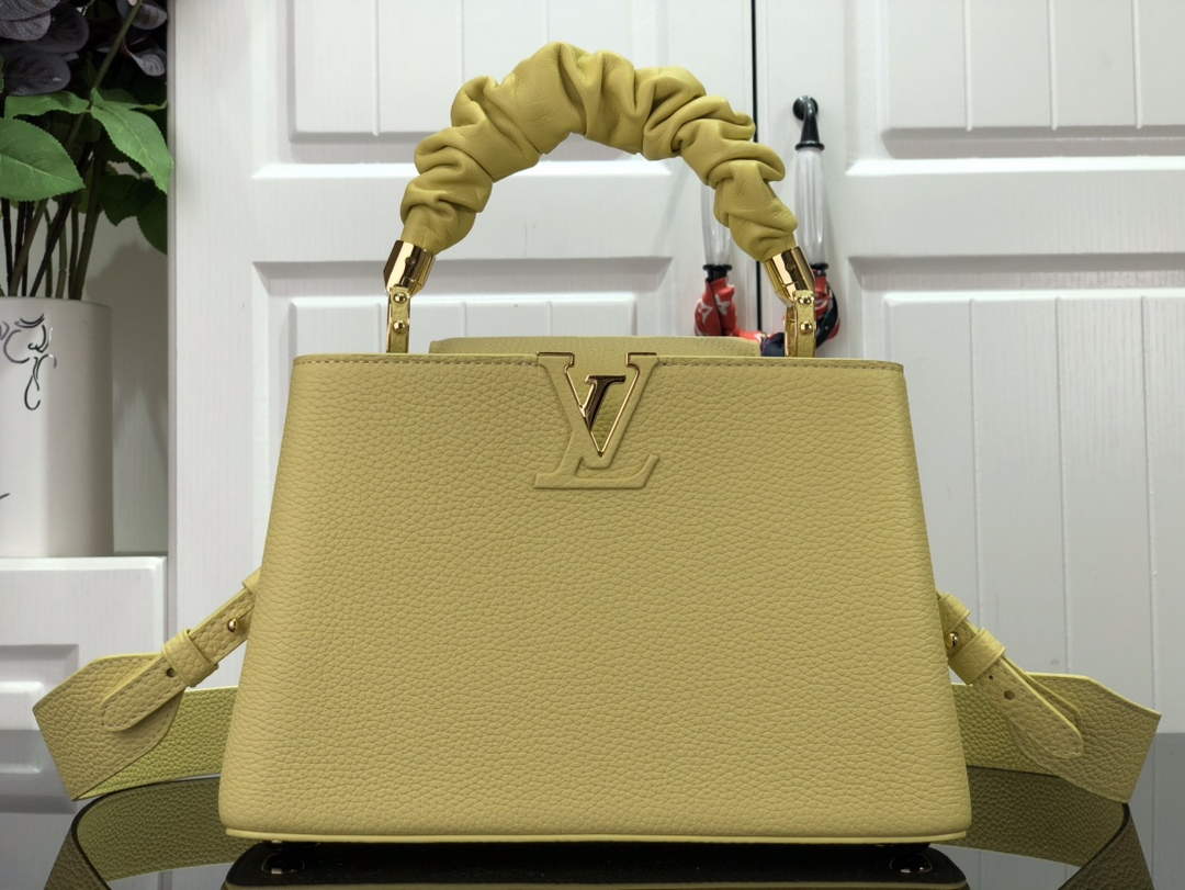 LV M58586 Louis Vuitton Capucines BB Handbag Yellow