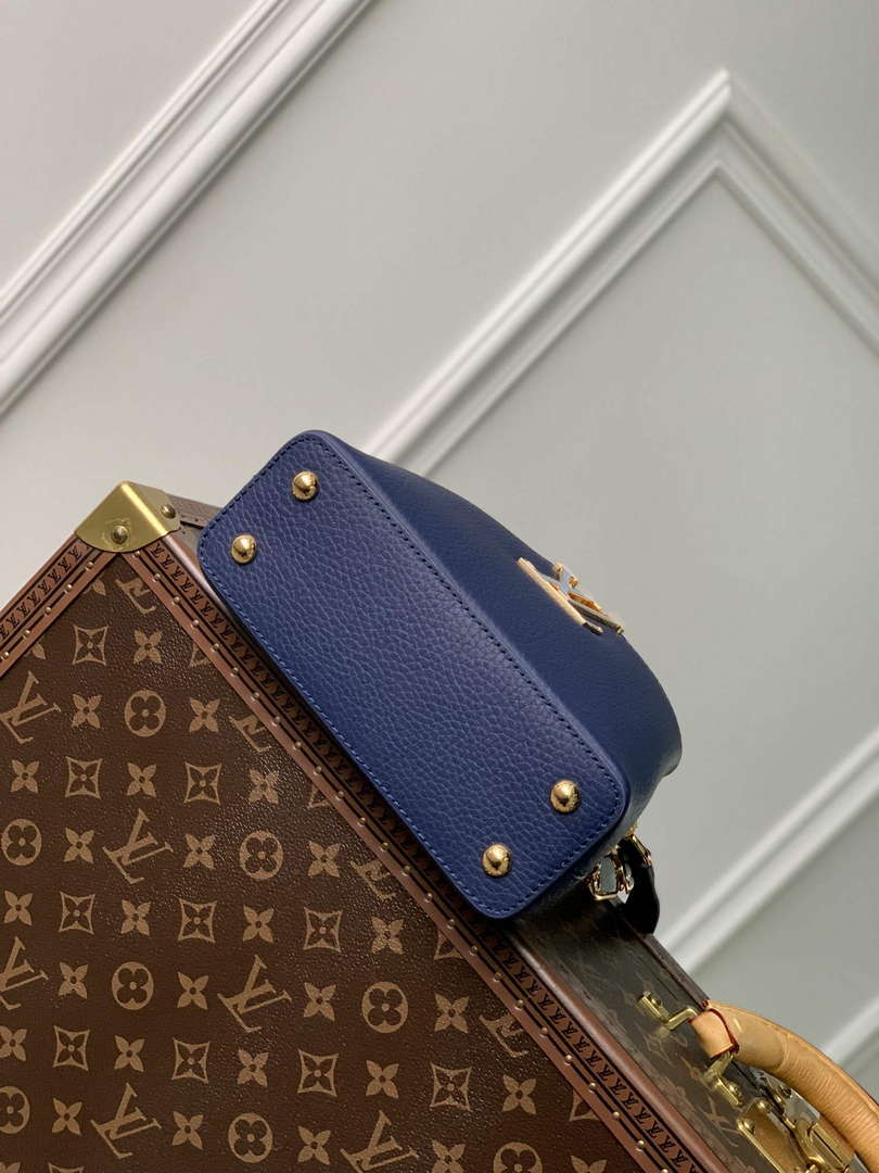 LV M23199 Louis Vuitton Capucines Mini Handbag French Blue