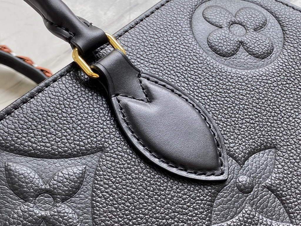 Louis Vuitton M58522 LV M58521 OnTheGo MM Monogram Empreinte Tote Bag Black