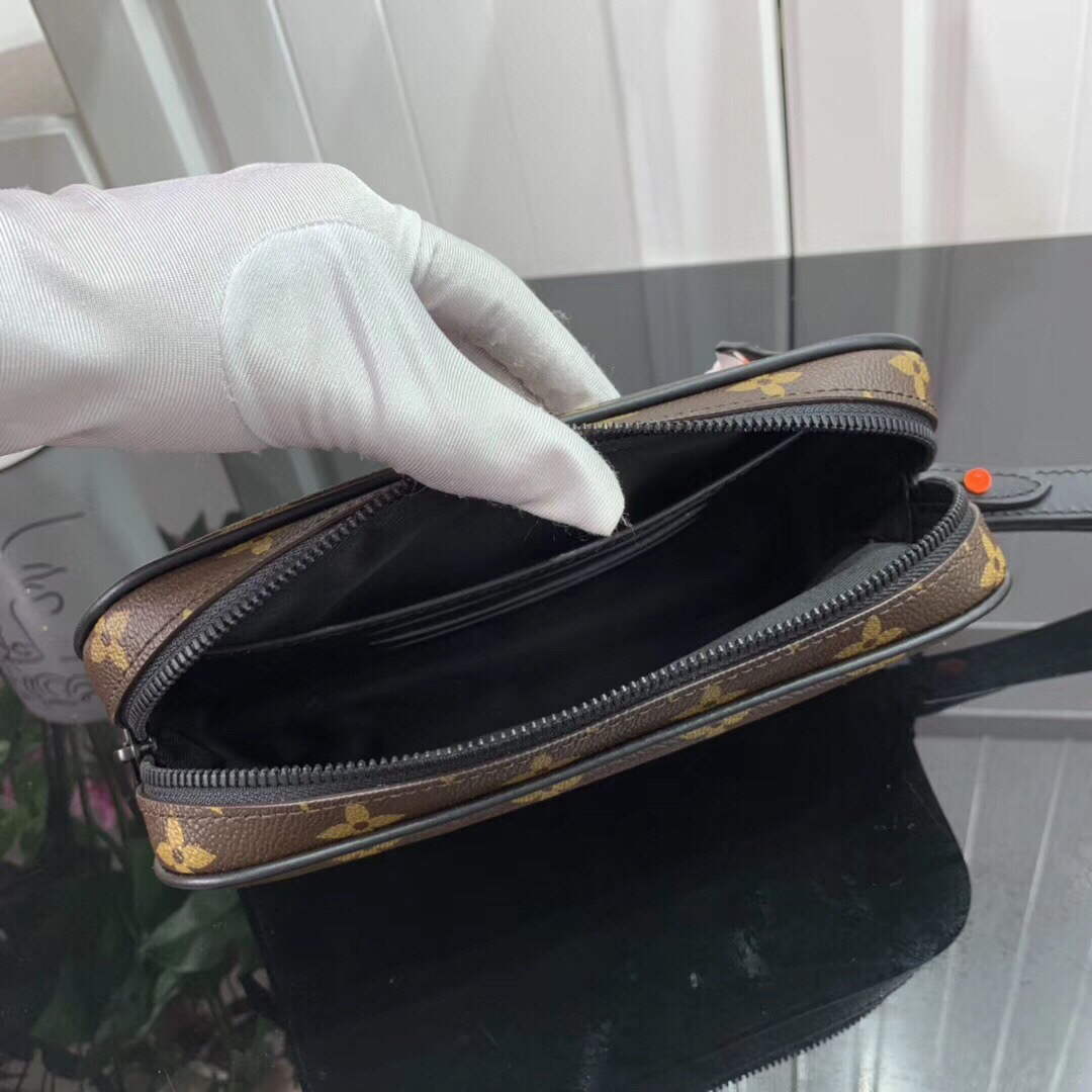 LV M68321 Louis Vuitton Pochette Volga Bag Brown