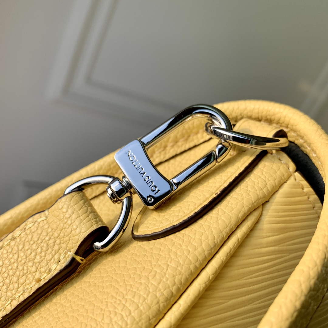 LV M22618 Louis Vuitton Buci Handbag Epi Leather Jaune Plume Yellow
