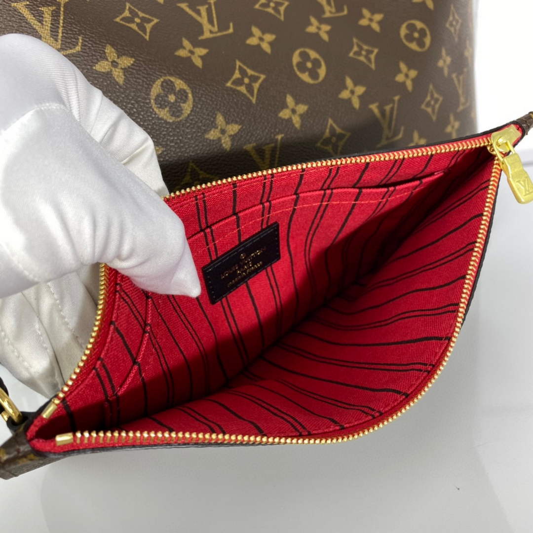 Louis Vuitton LV M41176 Neverfull MM Monogram Canvas Black